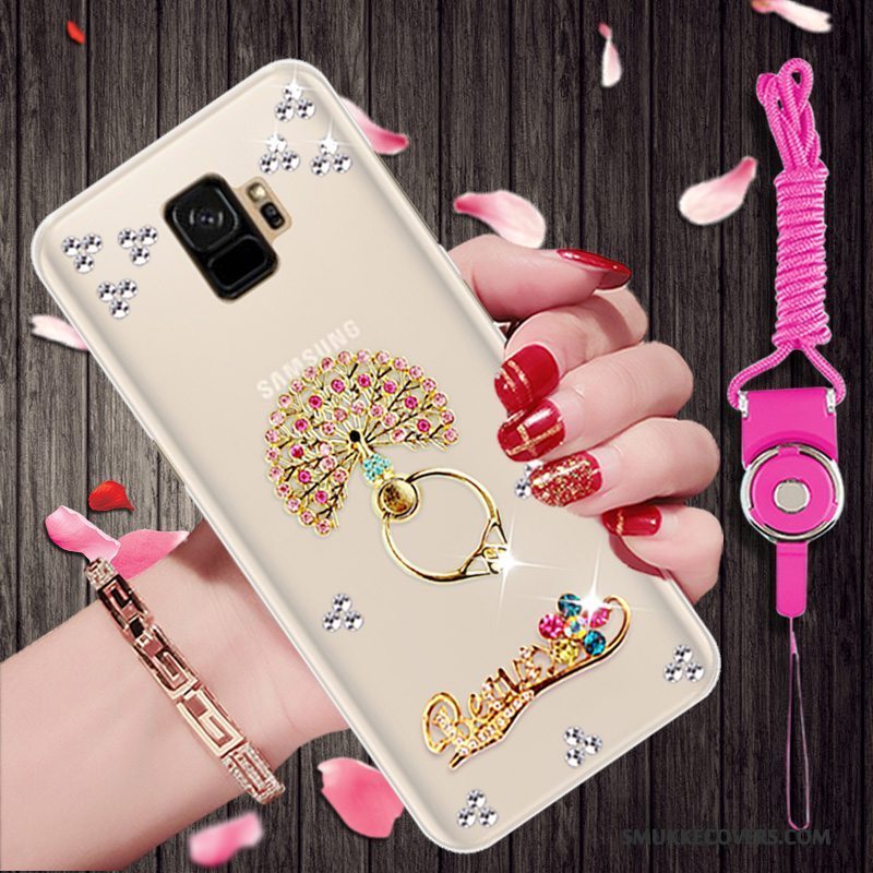 Etui Samsung Galaxy S9 Strass Af Personlighed Telefon, Cover Samsung Galaxy S9 Cartoon Guld Trend