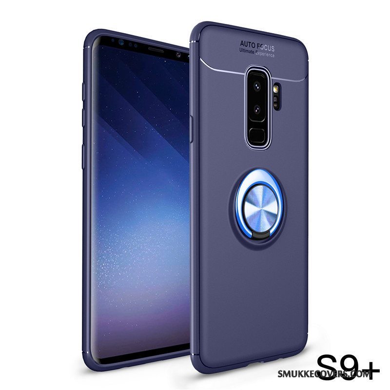 Etui Samsung Galaxy S9+ Support Telefonanti-fald, Cover Samsung Galaxy S9+ Silikone Rød Nubuck