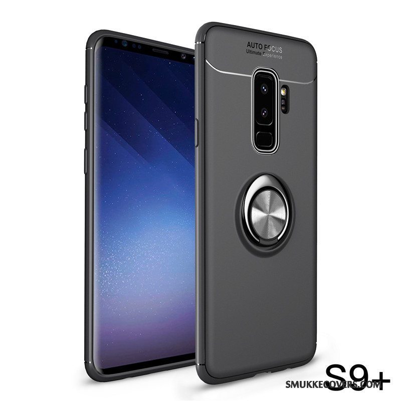 Etui Samsung Galaxy S9+ Support Telefonanti-fald, Cover Samsung Galaxy S9+ Silikone Rød Nubuck