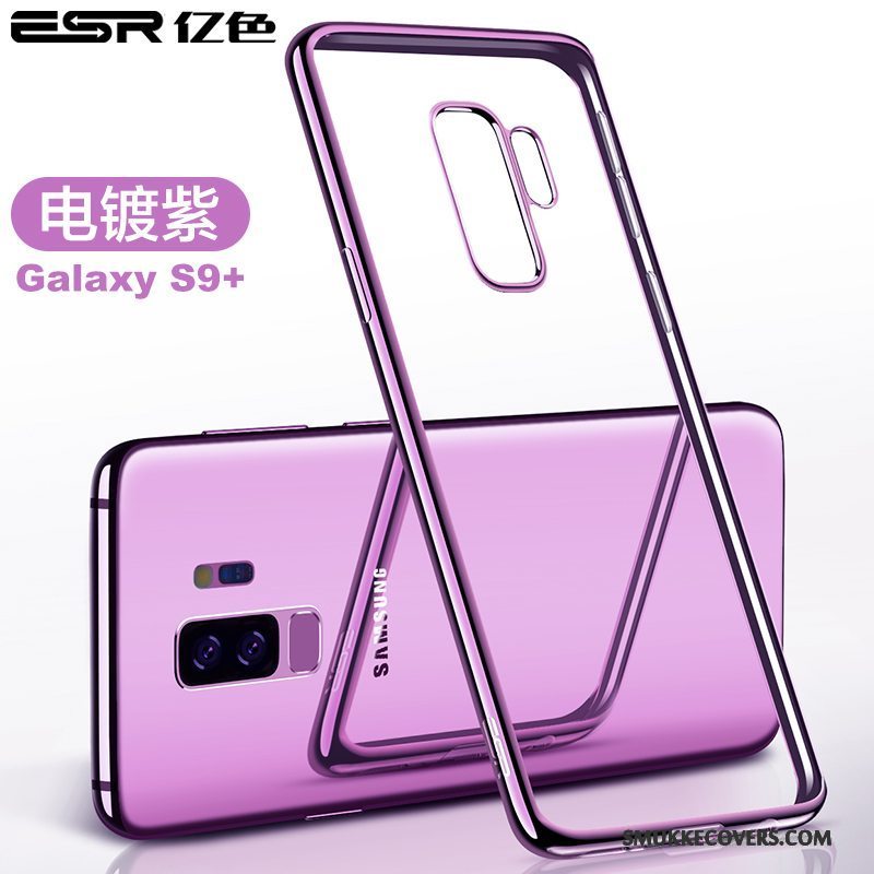 Etui Samsung Galaxy S9+ Tasker Anti-fald Blå, Cover Samsung Galaxy S9+ Silikone Telefontynd