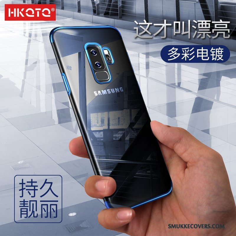 Etui Samsung Galaxy S9+ Tasker Anti-fald Gennemsigtig, Cover Samsung Galaxy S9+ Beskyttelse Telefontynd