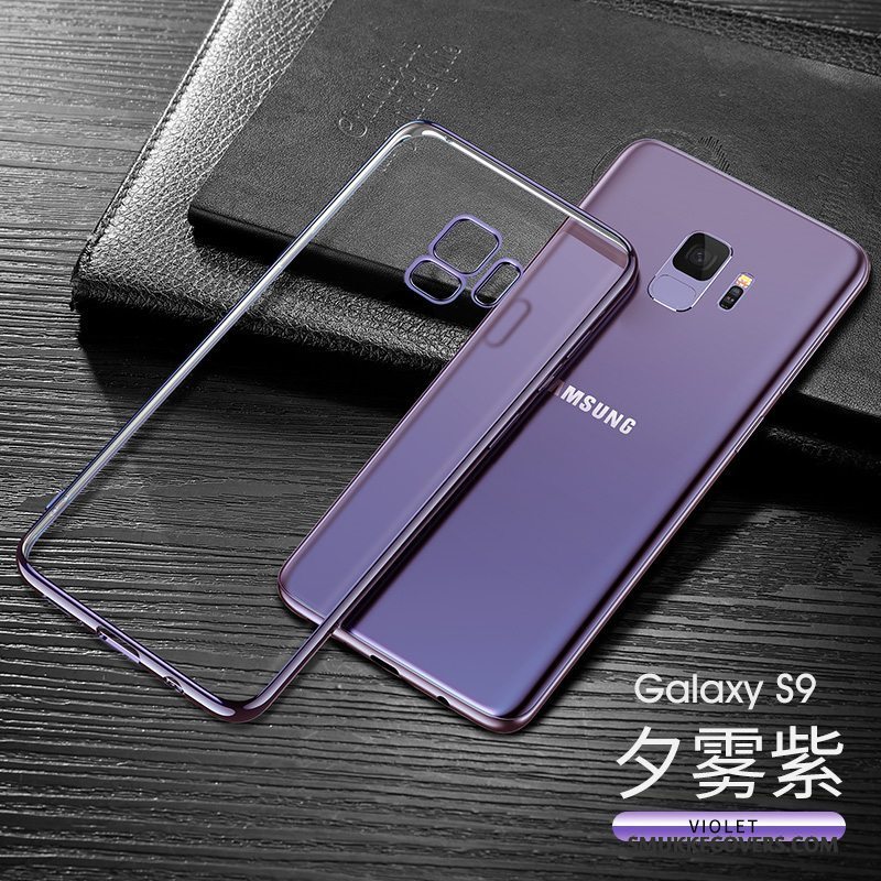 Etui Samsung Galaxy S9 Tasker Anti-fald Mørkeblå, Cover Samsung Galaxy S9 Beskyttelse Tynd Gennemsigtig