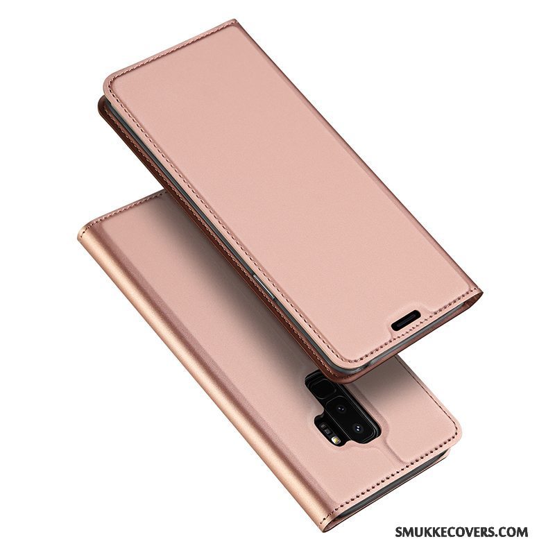 Etui Samsung Galaxy S9+ Tasker Anti-fald Ny, Cover Samsung Galaxy S9+ Beskyttelse Kort Guld