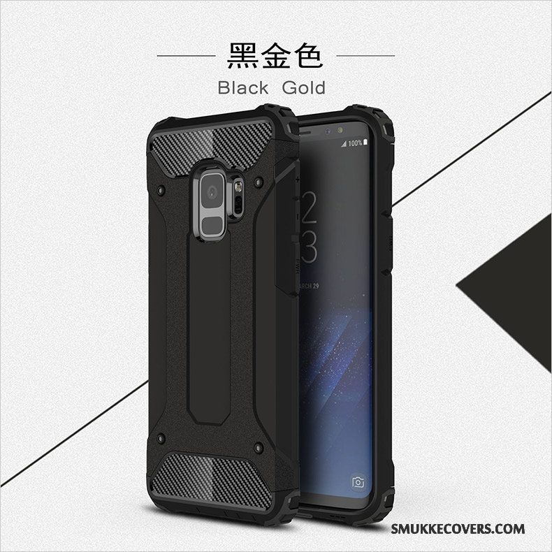 Etui Samsung Galaxy S9+ Tasker Anti-fald Sølv, Cover Samsung Galaxy S9+ Silikone Hård Telefon