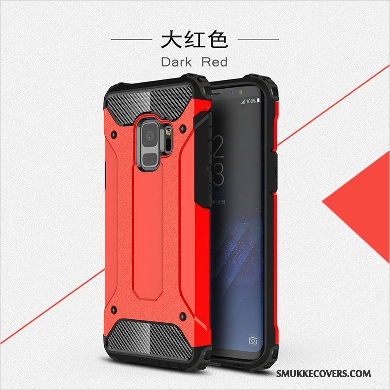 Etui Samsung Galaxy S9+ Tasker Anti-fald Sølv, Cover Samsung Galaxy S9+ Silikone Hård Telefon