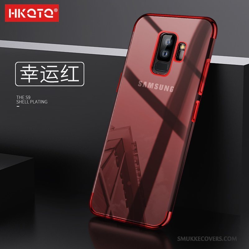 Etui Samsung Galaxy S9 Tasker Anti-fald Telefon, Cover Samsung Galaxy S9 Silikone Tynd Rød