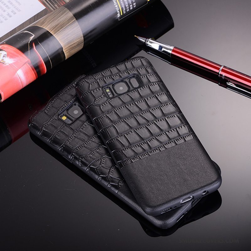 Etui Samsung Galaxy S9+ Tasker Anti-fald Trend, Cover Samsung Galaxy S9+ Læder Krokodille Telefon