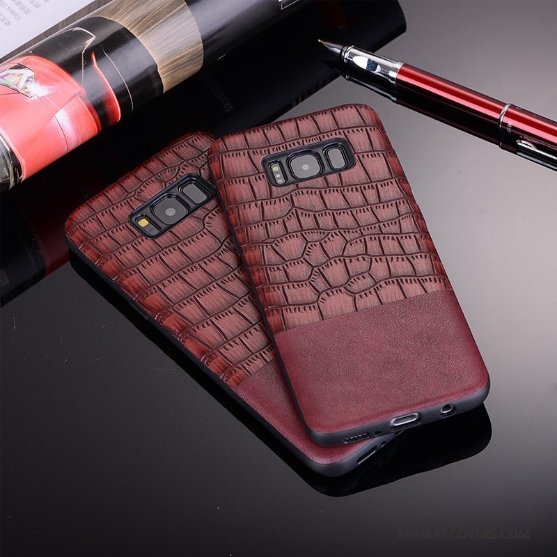 Etui Samsung Galaxy S9+ Tasker Anti-fald Trend, Cover Samsung Galaxy S9+ Læder Krokodille Telefon