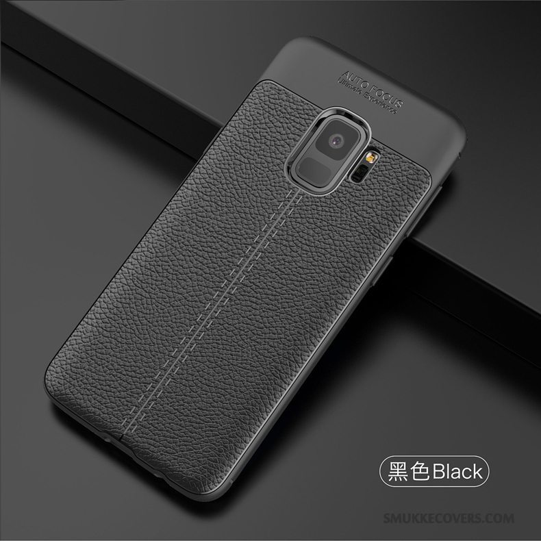 Etui Samsung Galaxy S9 Tasker Business Sort, Cover Samsung Galaxy S9 Blød Telefonanti-fald