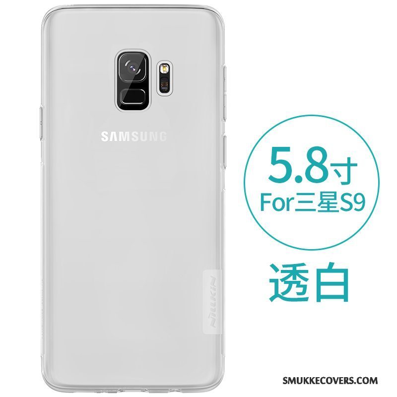 Etui Samsung Galaxy S9 Tasker Gasbag Grå, Cover Samsung Galaxy S9 Blød Guld Let Tynd