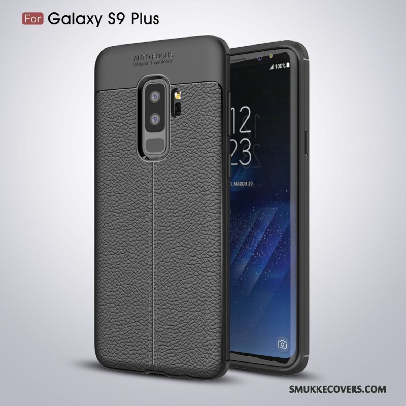 Etui Samsung Galaxy S9+ Tasker Grå Telefon, Cover Samsung Galaxy S9+ Blød Anti-fald Simple