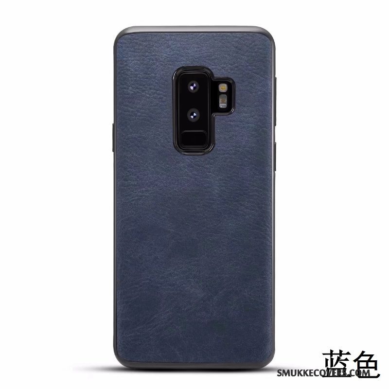 Etui Samsung Galaxy S9+ Tasker Mønster Ren, Cover Samsung Galaxy S9+ Vintage Blå