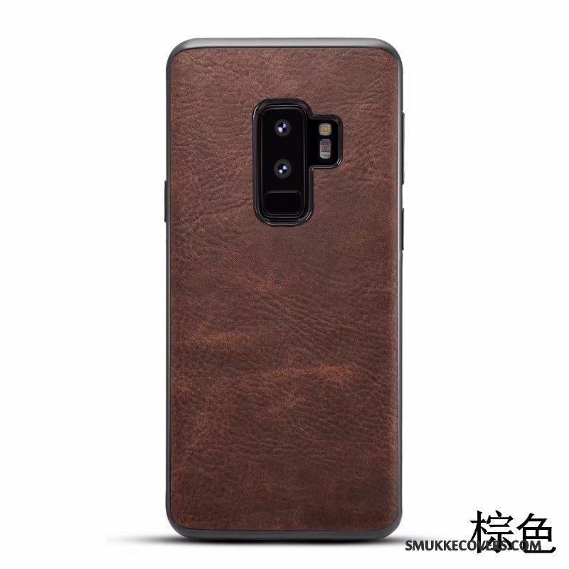 Etui Samsung Galaxy S9+ Tasker Mønster Ren, Cover Samsung Galaxy S9+ Vintage Blå