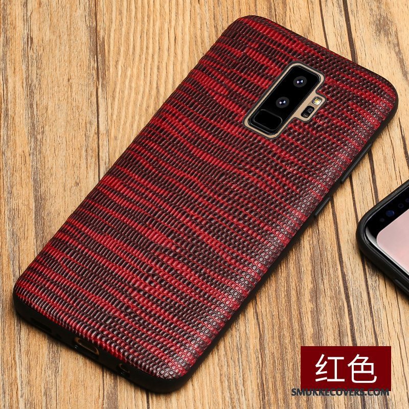 Etui Samsung Galaxy S9+ Tasker Mørkeblå Anti-fald, Cover Samsung Galaxy S9+ Læder Af Personlighed Telefon