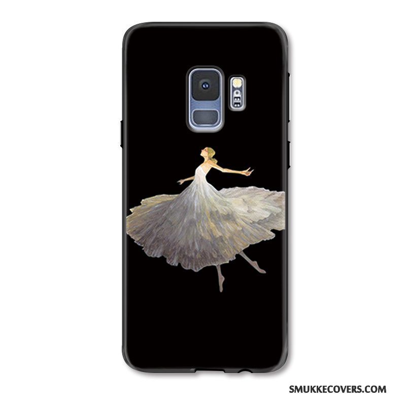 Etui Samsung Galaxy S9+ Tasker Telefonballet, Cover Samsung Galaxy S9+ Kreativ Anti-fald Sort