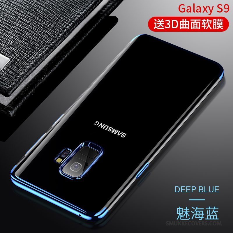 Etui Samsung Galaxy S9 Tasker Trend Blå, Cover Samsung Galaxy S9 Silikone Telefongennemsigtig