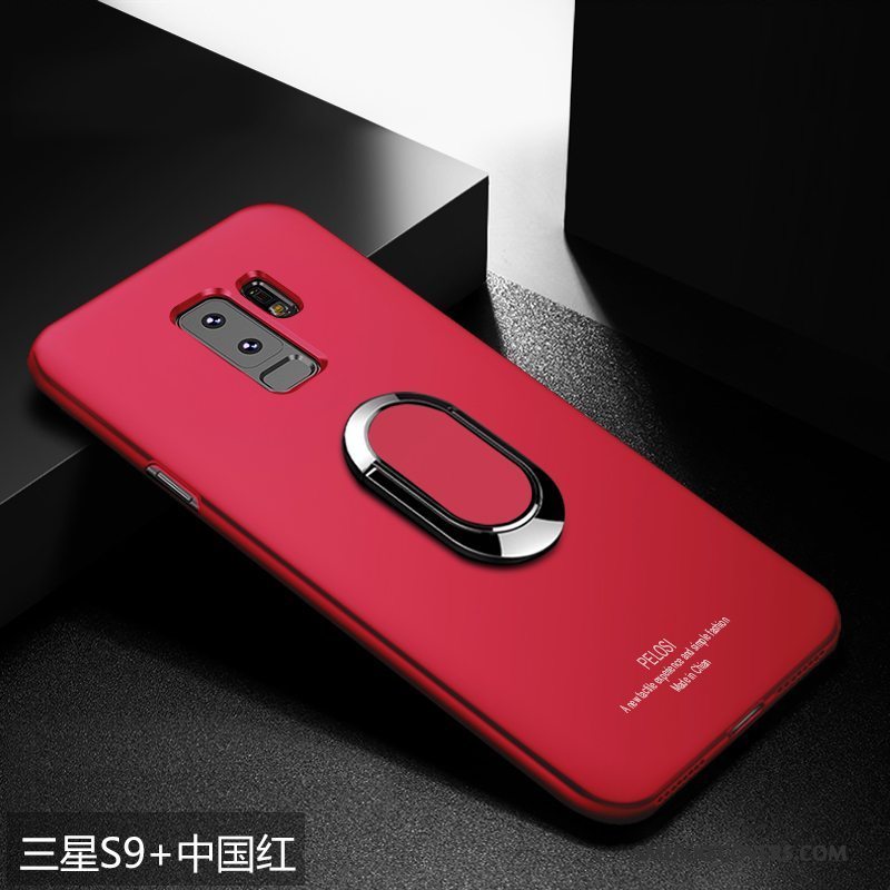 Etui Samsung Galaxy S9+ Tasker Trend Hård, Cover Samsung Galaxy S9+ Læder Telefonrød