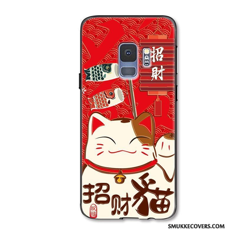 Etui Samsung Galaxy S9+ Tasker Trend Telefon, Cover Samsung Galaxy S9+ Cartoon Kat Smuk