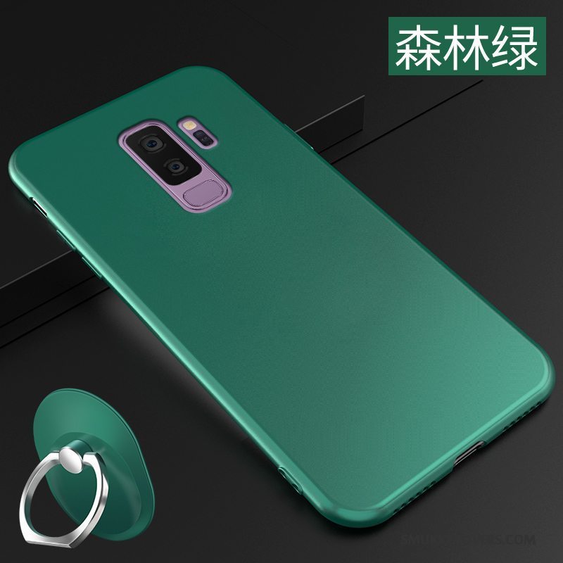 Etui Samsung Galaxy S9+ Tasker Tynd Nubuck, Cover Samsung Galaxy S9+ Silikone Lyserød Telefon