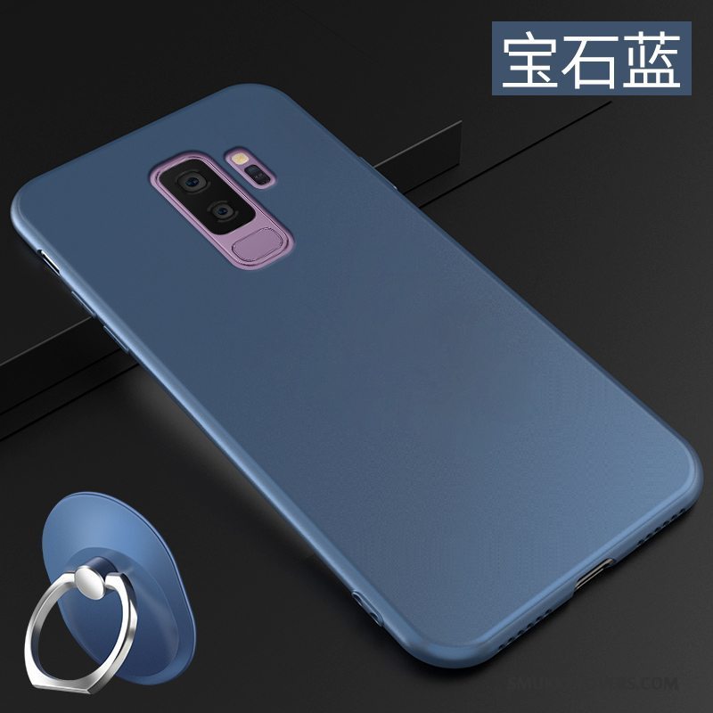 Etui Samsung Galaxy S9+ Tasker Tynd Nubuck, Cover Samsung Galaxy S9+ Silikone Lyserød Telefon