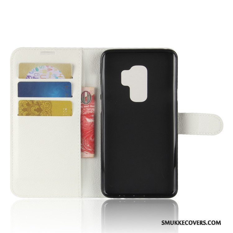 Etui Samsung Galaxy S9+ Tegnebog Sort, Cover Samsung Galaxy S9+ Læder