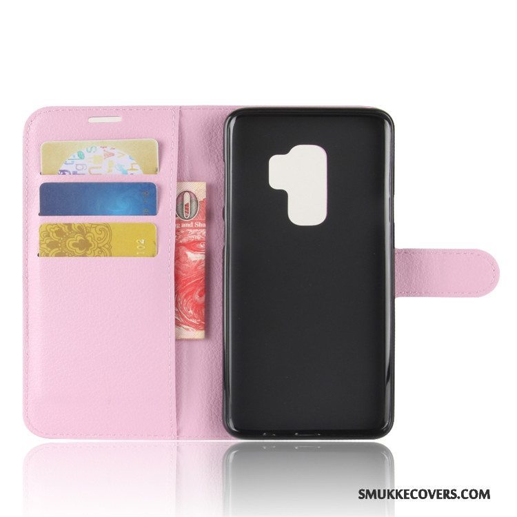 Etui Samsung Galaxy S9+ Tegnebog Sort, Cover Samsung Galaxy S9+ Læder