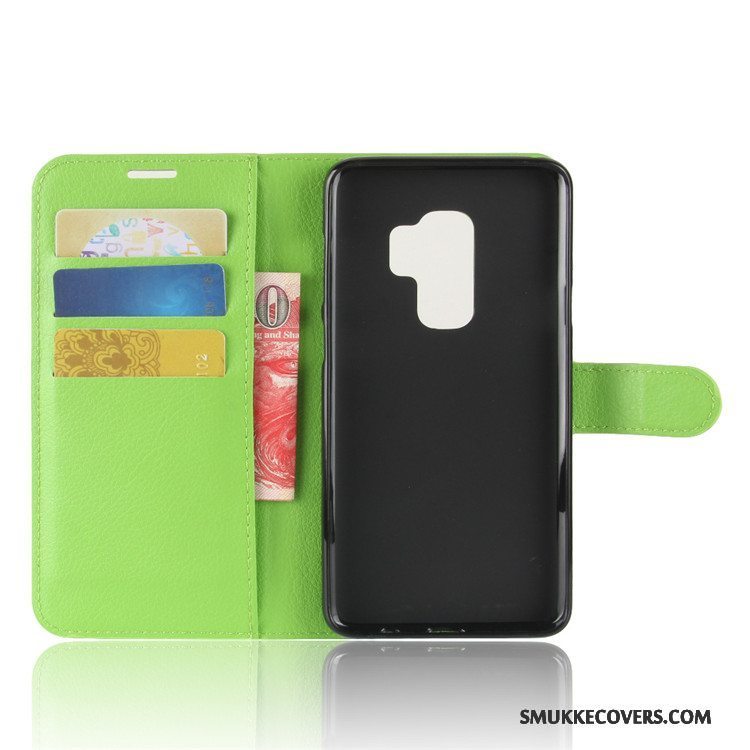 Etui Samsung Galaxy S9+ Tegnebog Sort, Cover Samsung Galaxy S9+ Læder