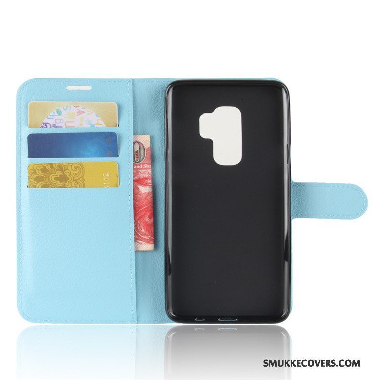 Etui Samsung Galaxy S9+ Tegnebog Sort, Cover Samsung Galaxy S9+ Læder