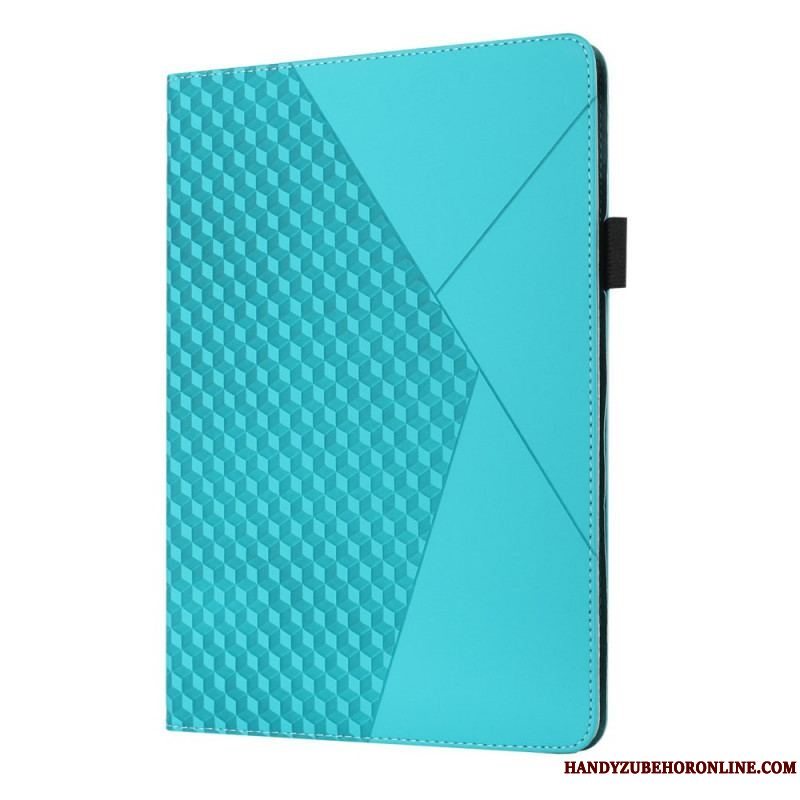 Etui Samsung Galaxy Tab A8 (2021) Tekstureret Elastikbånd