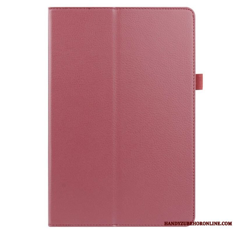 Etui Samsung Galaxy Tab S8 Plus / Tab S7 Plus Litchi Imiteret Læder