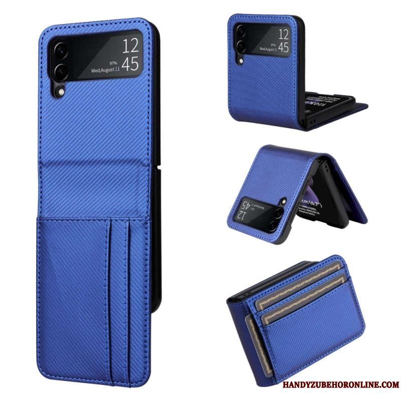 Etui Samsung Galaxy Z Flip 4 Flip Cover Retro Kortholder I Lædereffekt