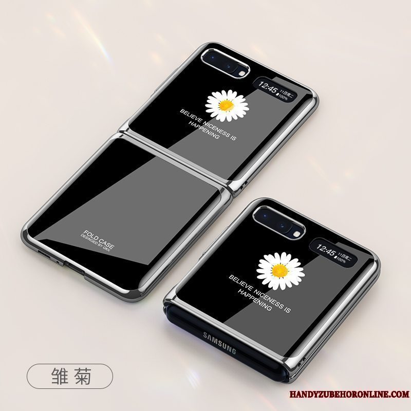 Etui Samsung Z Flip Beskyttelse Guld Ny, Cover Samsung Z Flip Kreativ Telefonbelægning