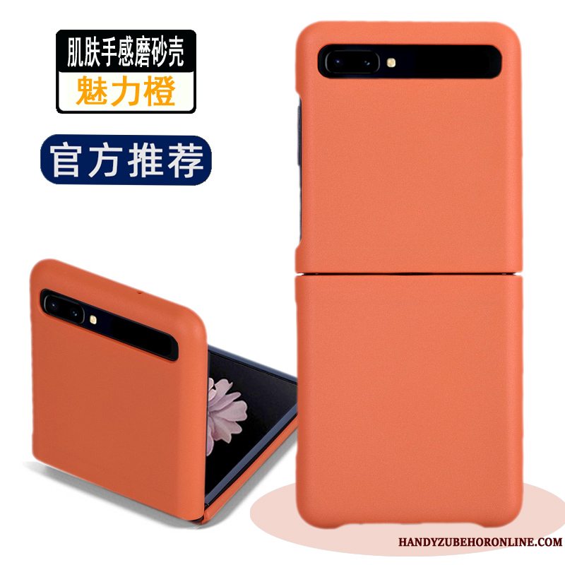 Etui Samsung Z Flip Beskyttelse Ny Nubuck, Cover Samsung Z Flip Tynd Bagdæksel