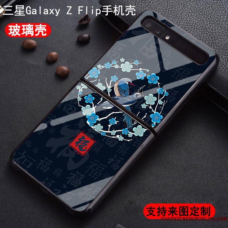 Etui Samsung Z Flip Mode Kinesisk Stil Af Personlighed, Cover Samsung Z Flip Beskyttelse Telefontrend