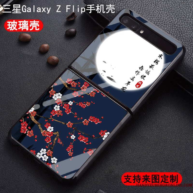 Etui Samsung Z Flip Mode Kinesisk Stil Af Personlighed, Cover Samsung Z Flip Beskyttelse Telefontrend
