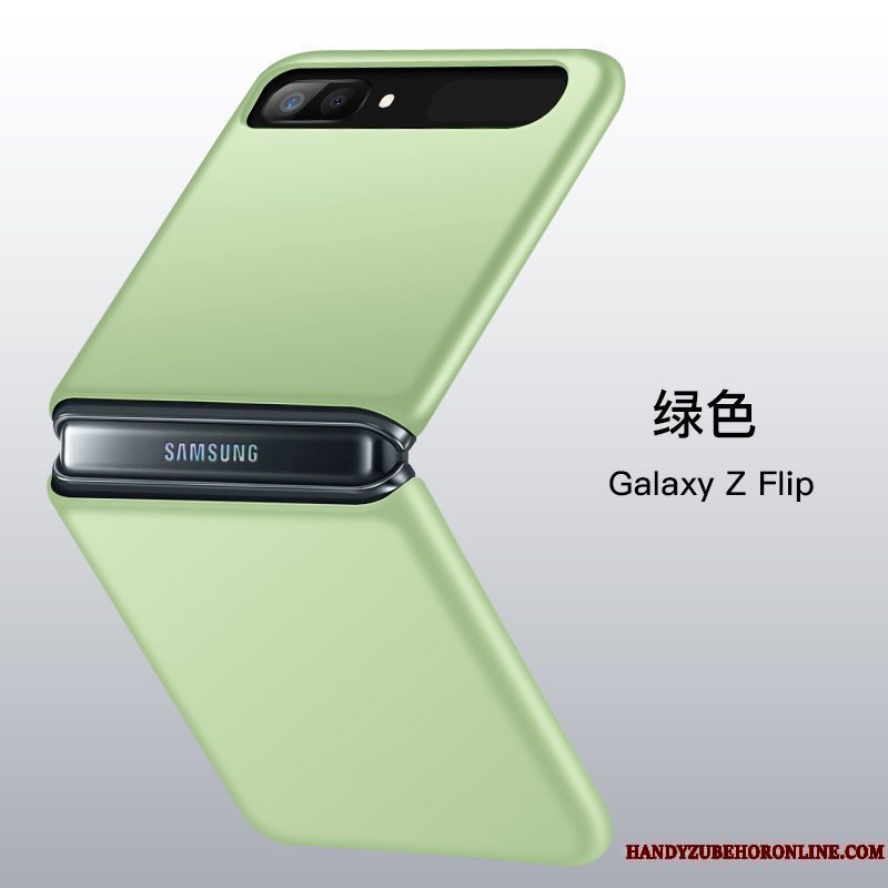 Etui Samsung Z Flip Silikone Grøn Gennemsigtig, Cover Samsung Z Flip Tasker Anti-fald Telefon