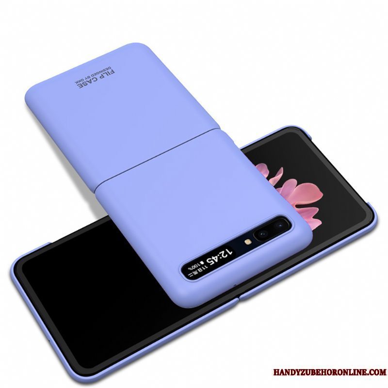 Etui Samsung Z Flip Silikone Telefonsimple, Cover Samsung Z Flip Tasker Sort Anti-fald