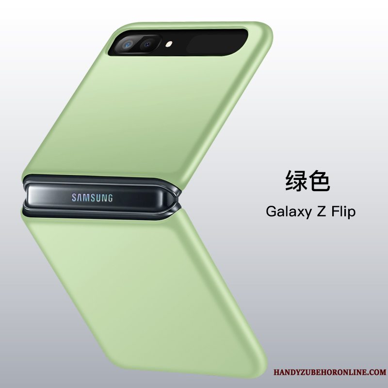 Etui Samsung Z Flip Tasker Anti-fald Grøn, Cover Samsung Z Flip Fold Telefon