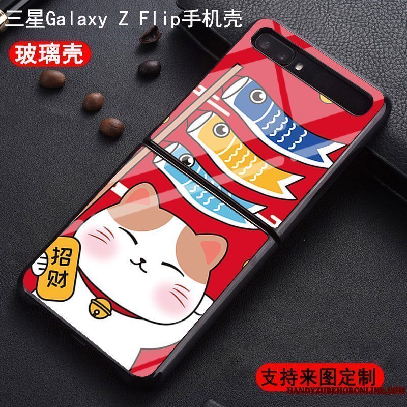 Etui Samsung Z Flip Tasker Wealth Ny, Cover Samsung Z Flip Blød Elskeren Rød