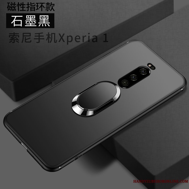 Etui Sony Xperia 1 Beskyttelse Net Red Blå, Cover Sony Xperia 1 Tasker Af Personlighed Anti-fald