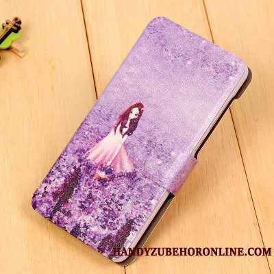 Etui Sony Xperia 1 Beskyttelse Telefonsommerfugl Blomster, Cover Sony Xperia 1 Folio Åbn Vindue Blå