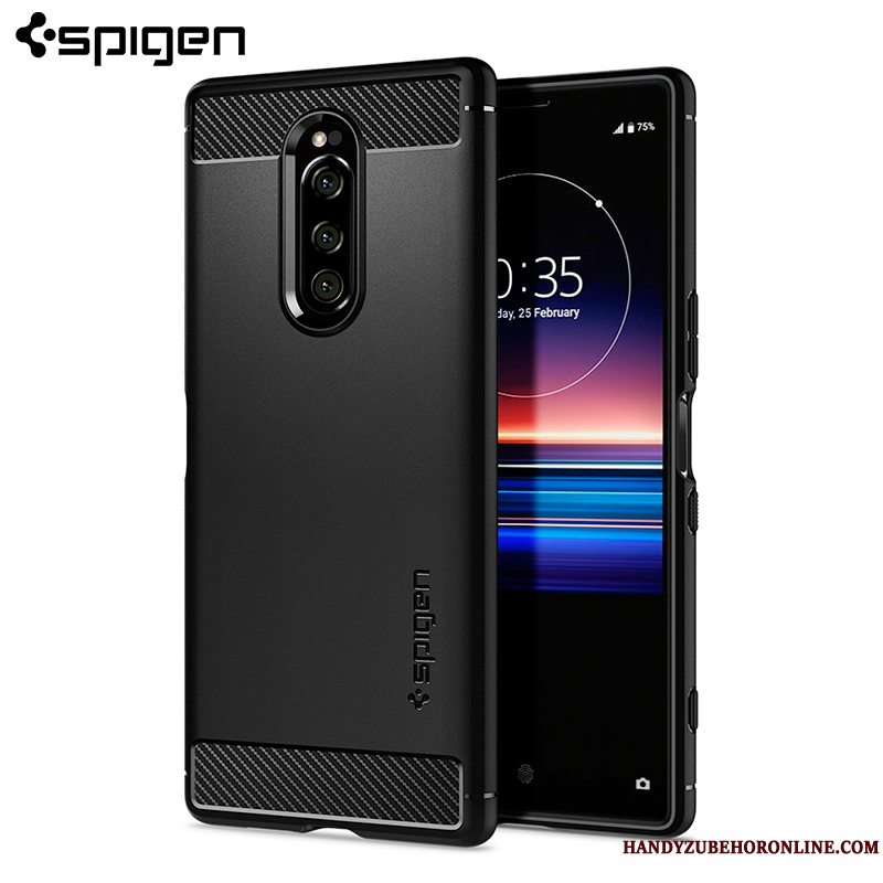 Etui Sony Xperia 1 Blød Ny Nubuck, Cover Sony Xperia 1 Tasker Telefonanti-fald