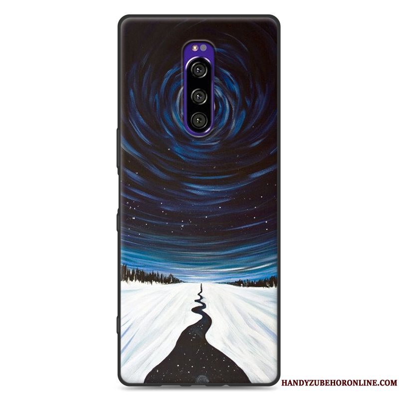 Etui Sony Xperia 1 Blød Trendy Nubuck, Cover Sony Xperia 1 Silikone Smuk Telefon