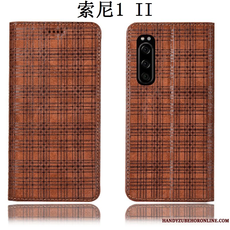 Etui Sony Xperia 1 Ii Beskyttelse Anti-fald Fløjl, Cover Sony Xperia 1 Ii Folio Telefon