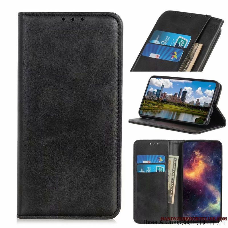 Etui Sony Xperia 1 Ii Beskyttelse Telefoncyan, Cover Sony Xperia 1 Ii Folio Anti-fald Kort