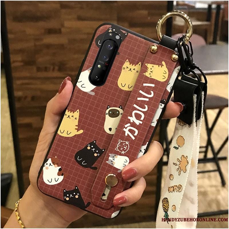 Etui Sony Xperia 1 Ii Blød Hængende Ornamenter Hjerte, Cover Sony Xperia 1 Ii Support Smuk Telefon