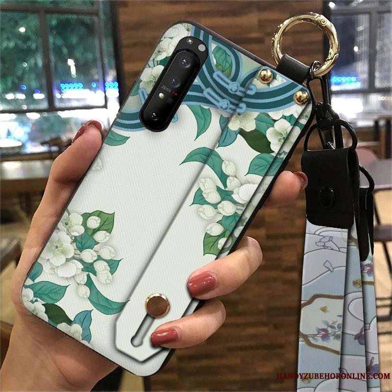 Etui Sony Xperia 1 Ii Blød Hængende Ornamenter Rød, Cover Sony Xperia 1 Ii Support Telefonkinesisk Stil