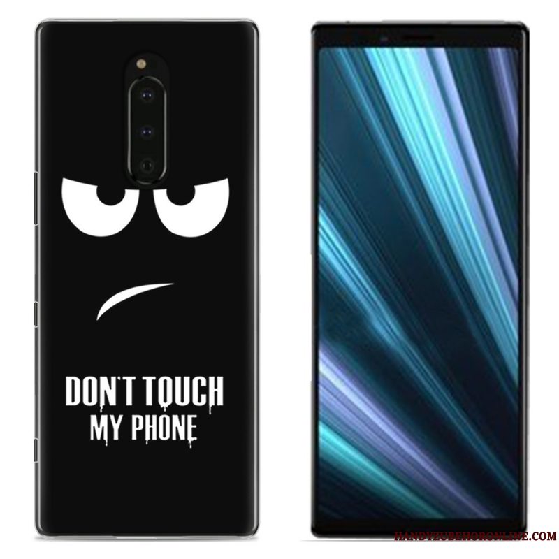 Etui Sony Xperia 1 Malet Klud Telefon, Cover Sony Xperia 1 Beskyttelse Lyserød
