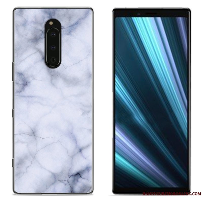 Etui Sony Xperia 1 Malet Klud Telefon, Cover Sony Xperia 1 Beskyttelse Lyserød