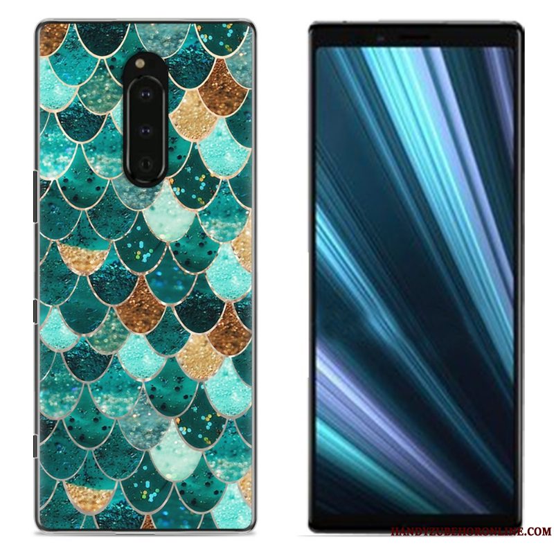 Etui Sony Xperia 1 Malet Klud Telefon, Cover Sony Xperia 1 Beskyttelse Lyserød